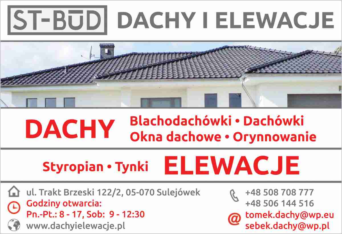 MATERIAŁY DACHOWE I ELEWACYJNE ST-BUD - okna dachowe SULEJÓWEK okna dachowe SULEJÓWEK